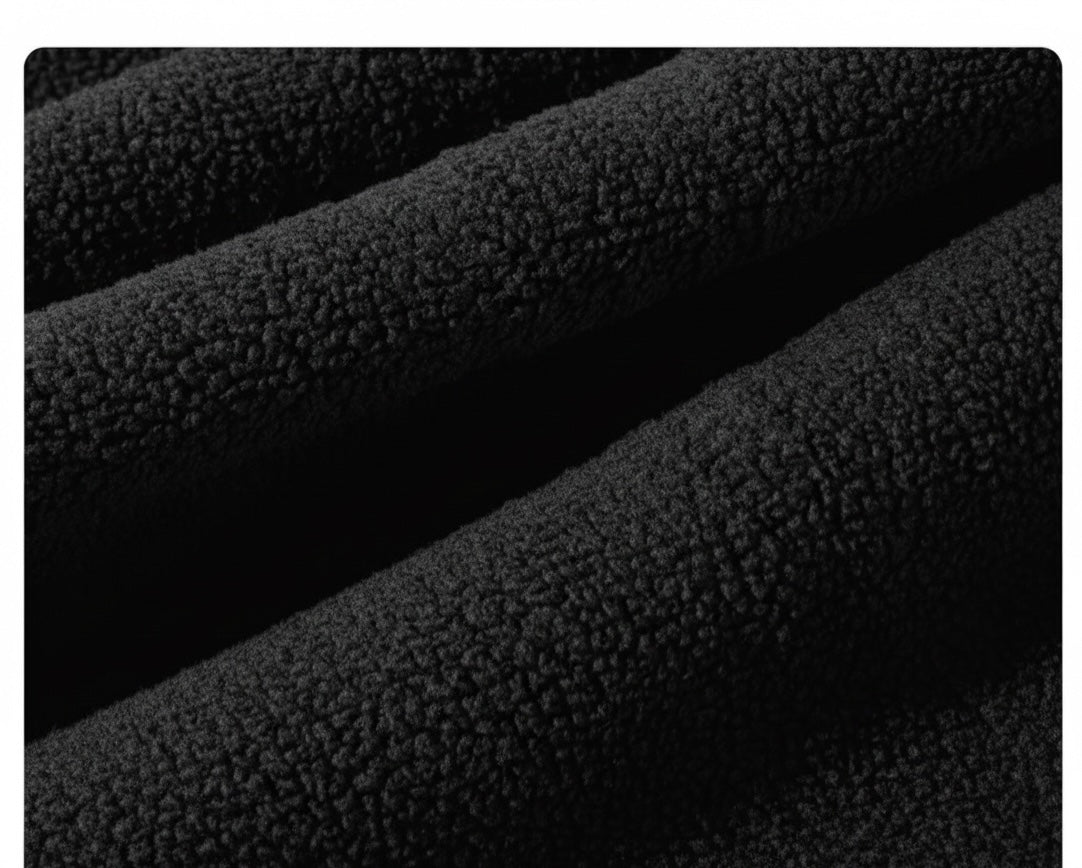 Close-up of black textured fabric