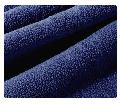 Close-up of blue textured fabric with a gradient effect