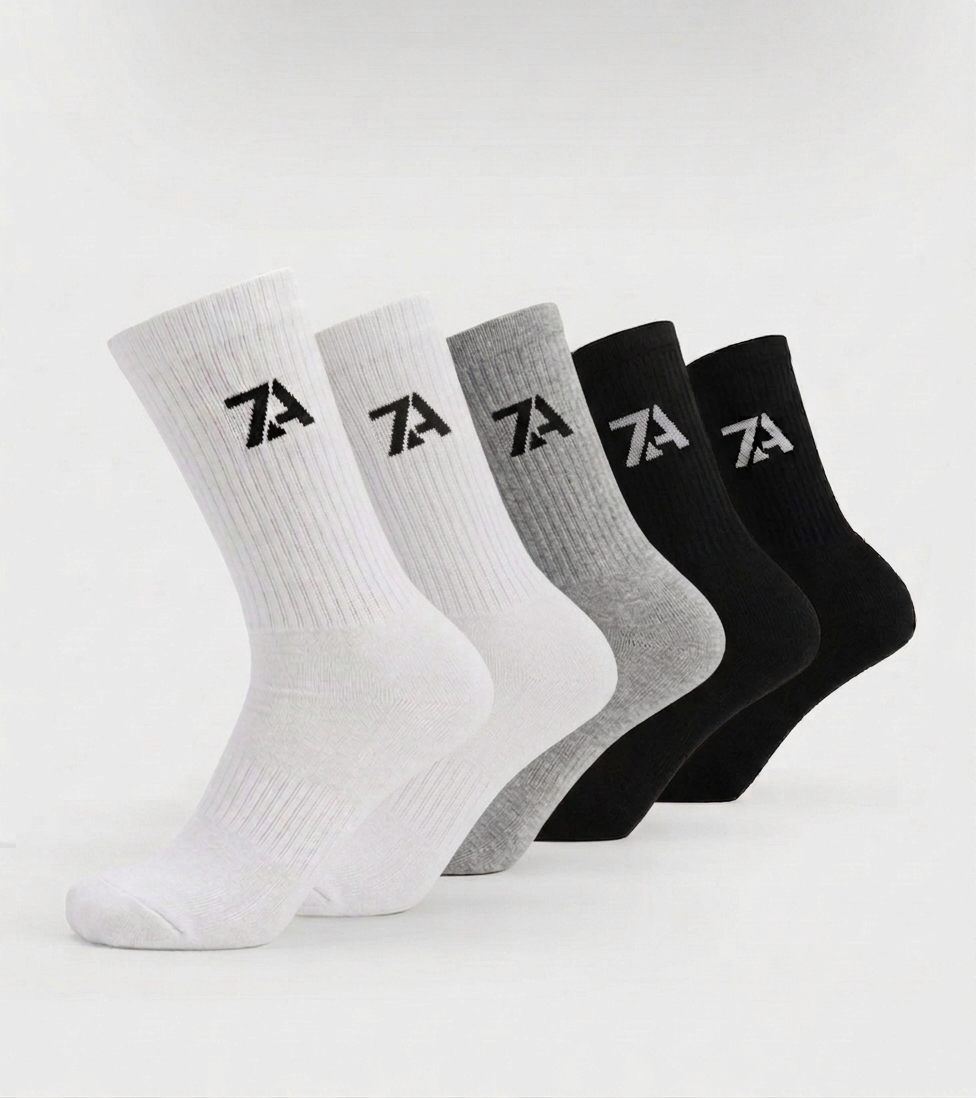 Unisex Everyday Crew Socks