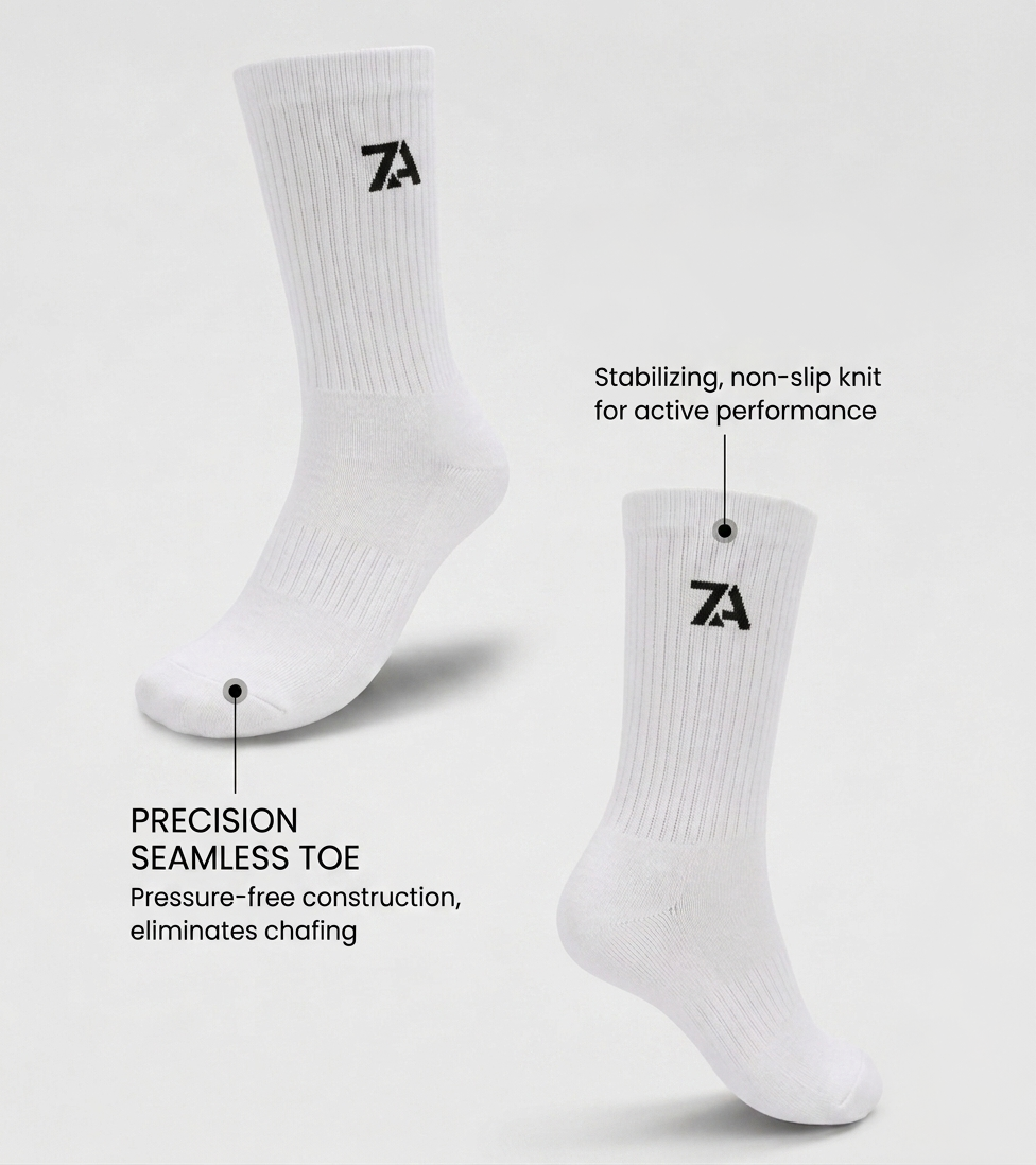 Unisex Everyday Crew Socks